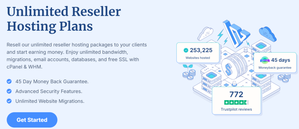 Reliable and unlimited reseller hosting with Verpex.